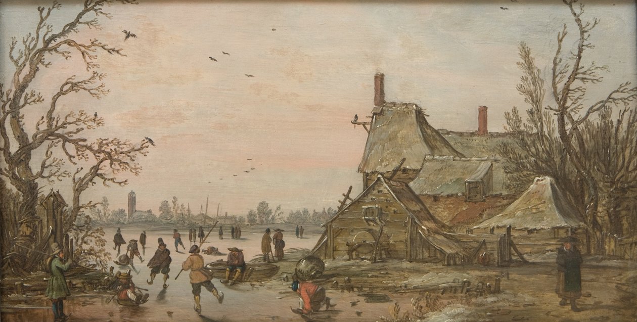 Scena invernale in una fattoria da Jan Josefsz van Goyen