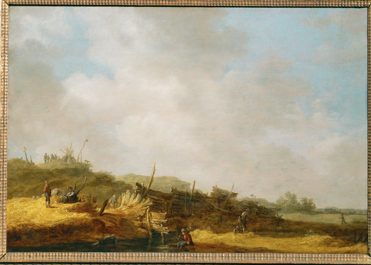 Paesaggio con dune (dipinto su legno di quercia) da Jan Josephsz van Goyen