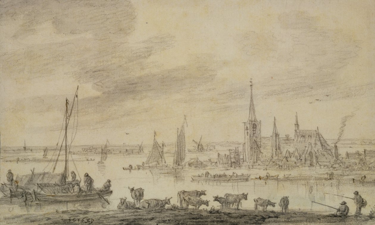 Paesaggio fluviale da Jan Josephsz van Goyen