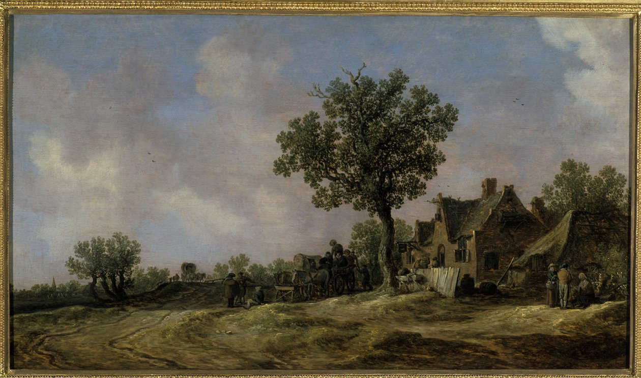 Taverna su una Strada di Campagna da Jan Josephsz van Goyen