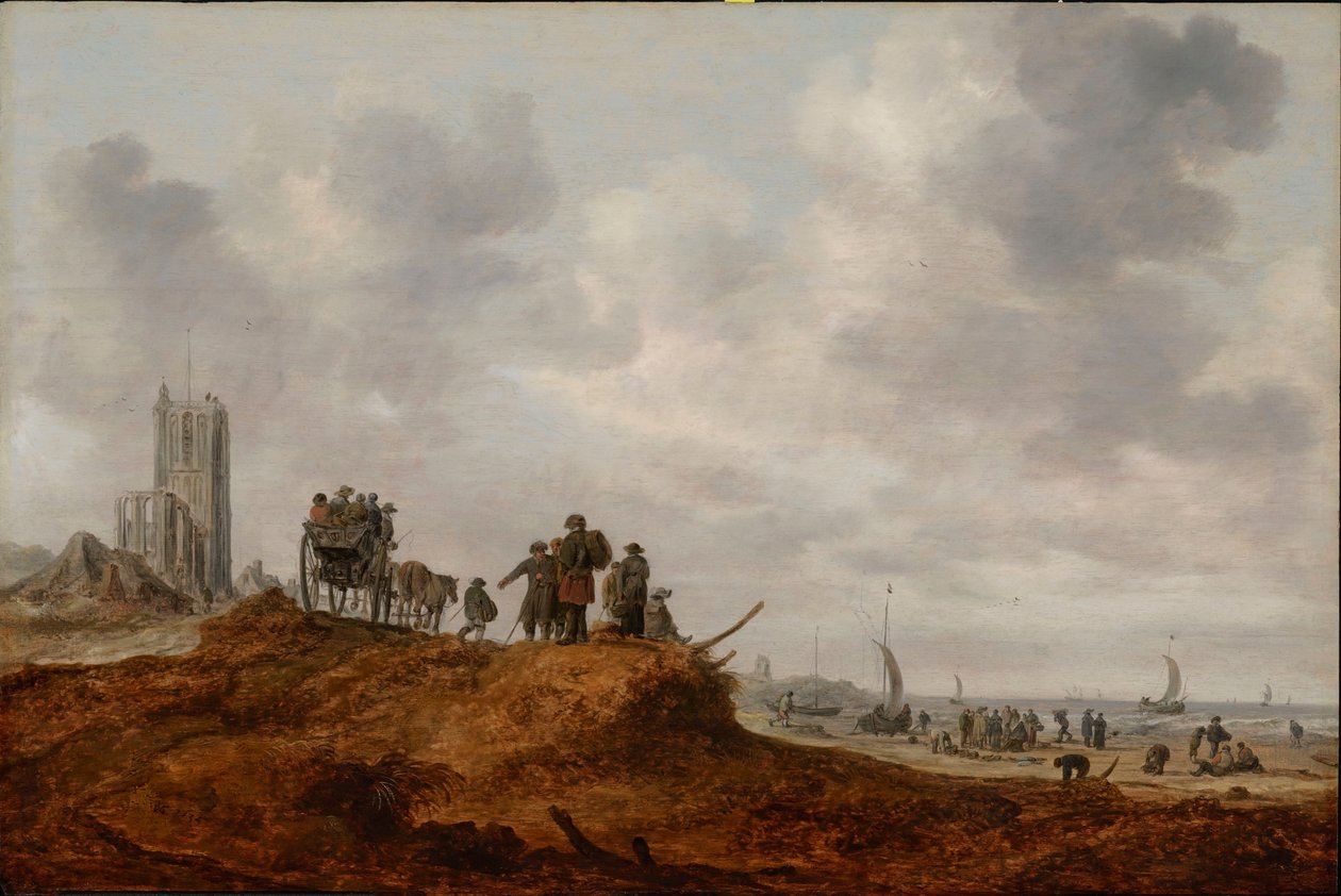 La vecchia chiesa a Egmond aan Zee da Jan Josephsz van Goyen