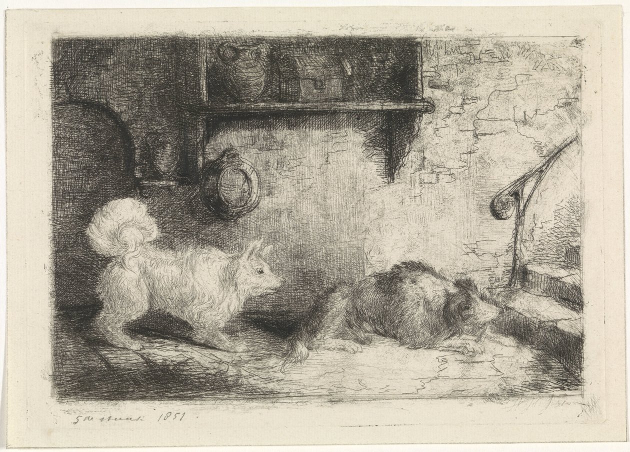 Due cani da Jan Karel Jacob de Jonge