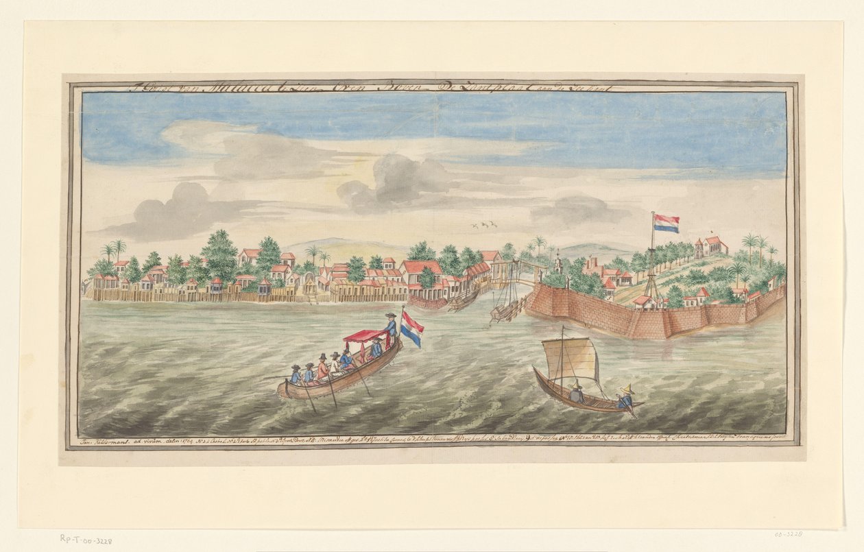Veduta di Malacca dal mare da Jan Keldermans