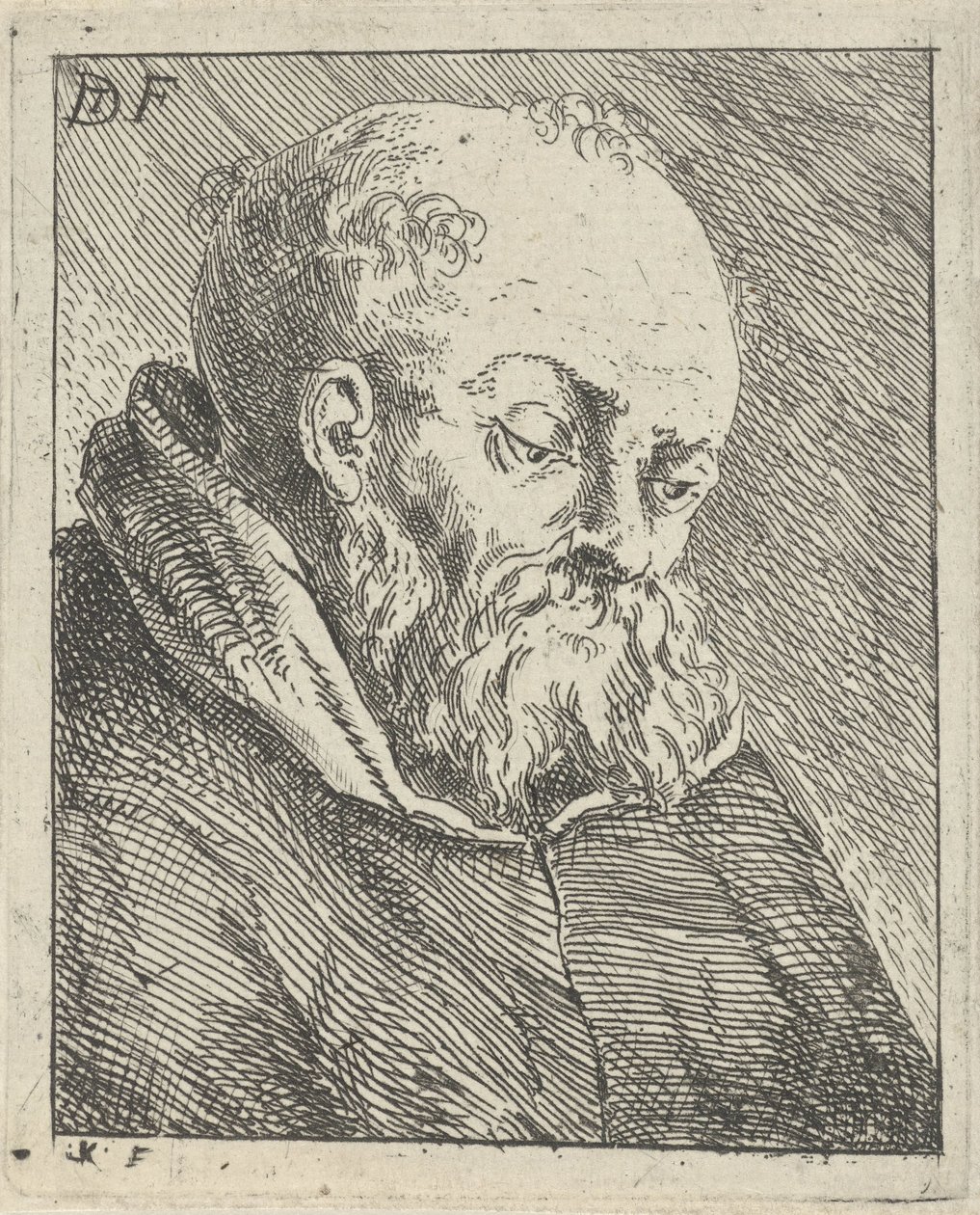 Ritratto di un monaco da Jan Lauwryn Krafft (I)