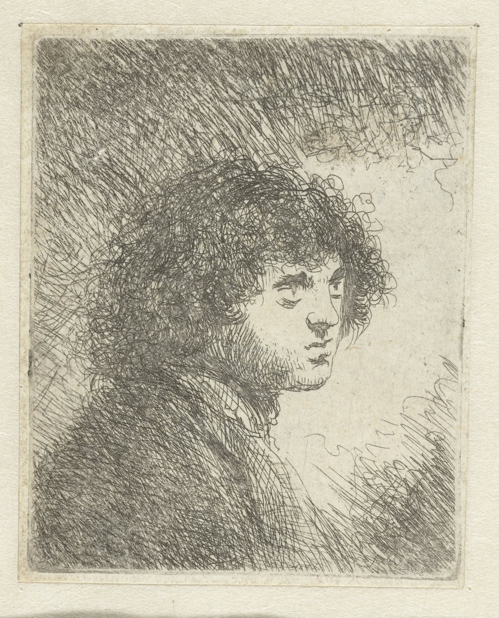 Busto di un giovane uomo da Jan Lievens