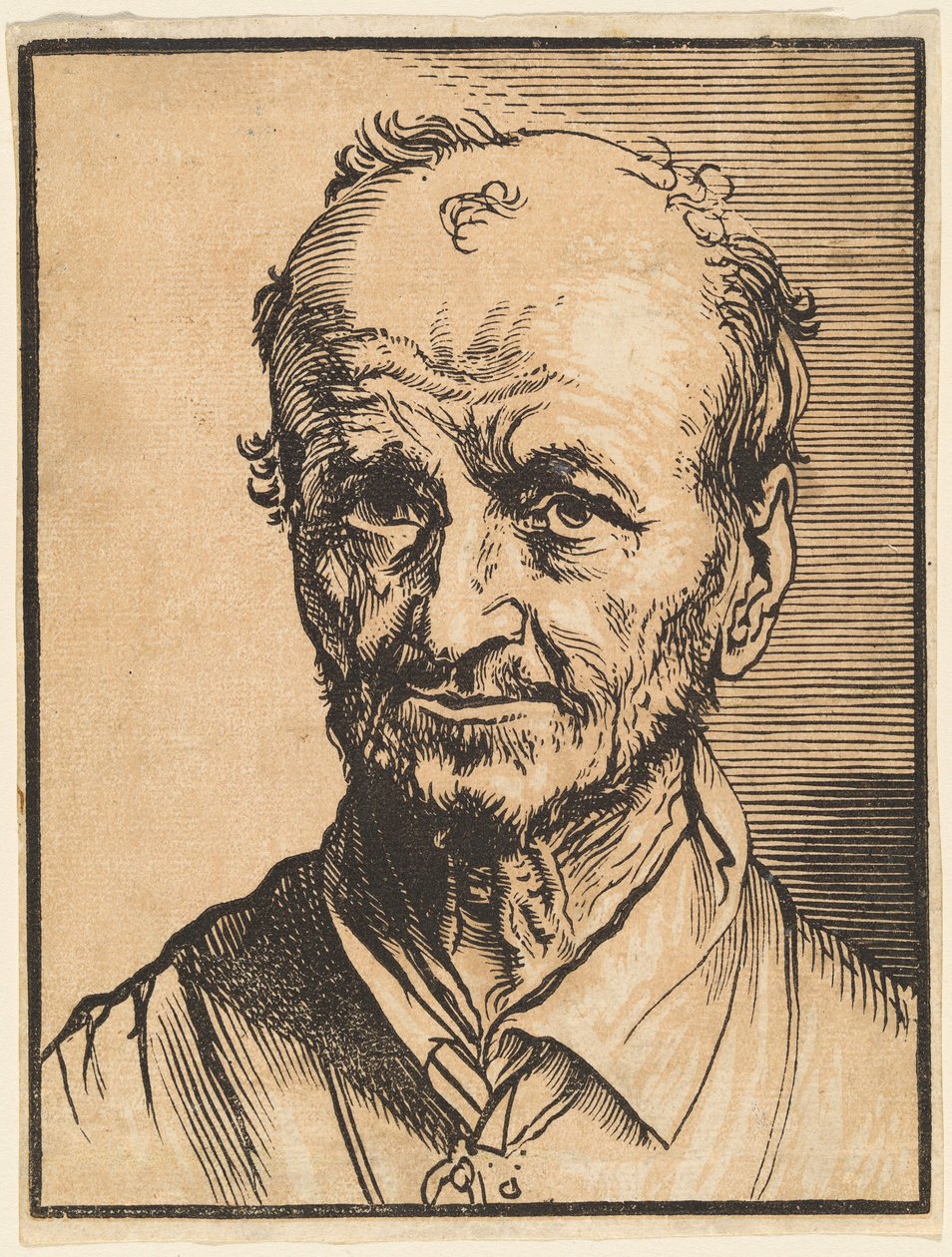 Busto di un uomo calvo da Jan Lievens