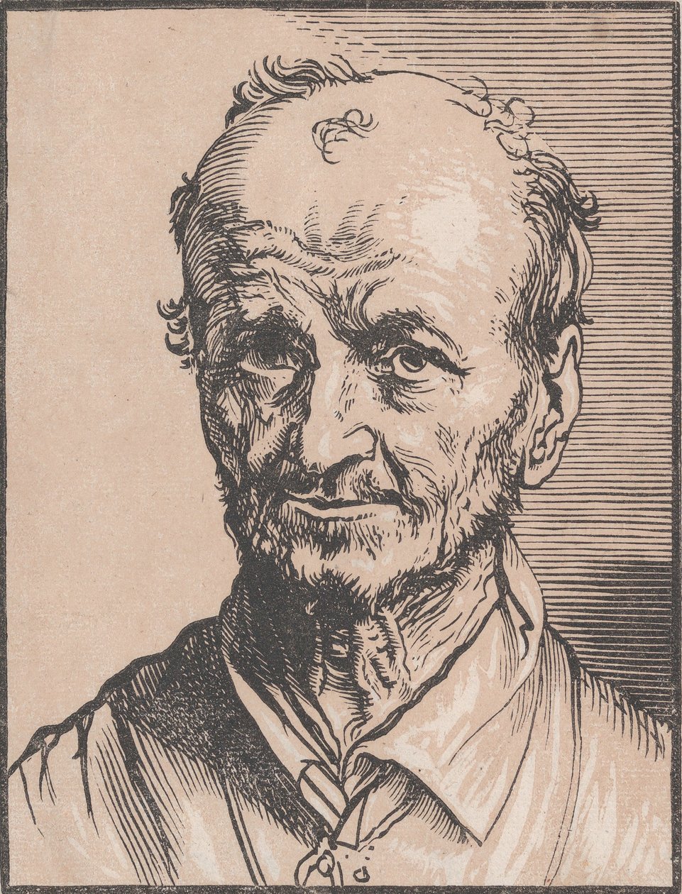 Busto di un uomo da Jan Lievens