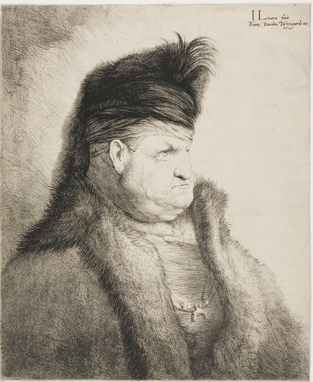 Busto di uomo orientale da Jan Lievens