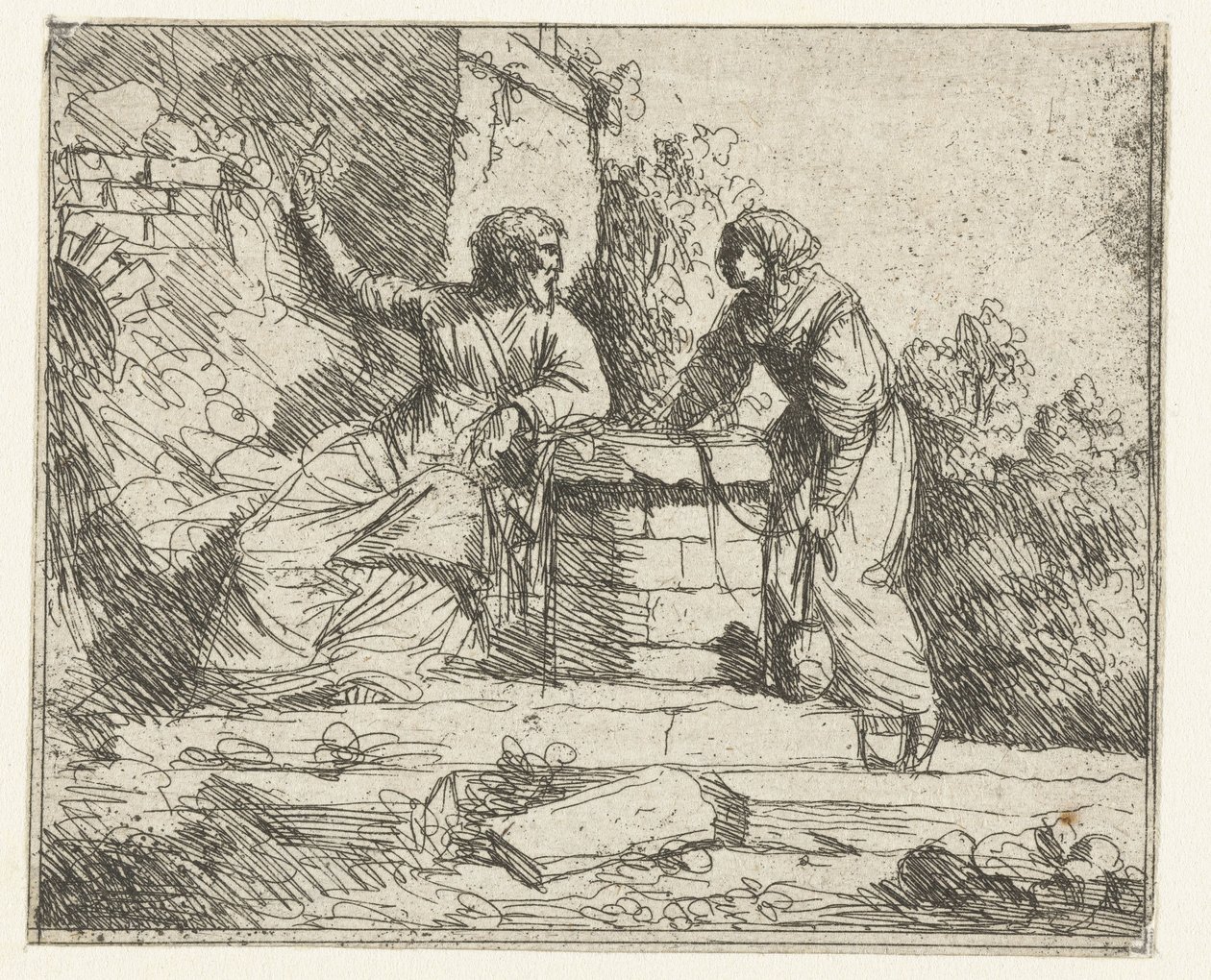 Cristo e la donna samaritana da Jan Lievens
