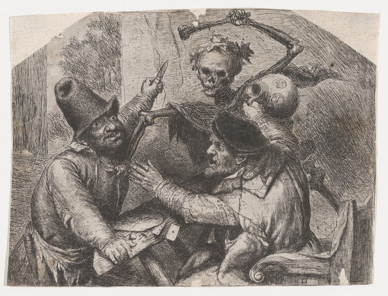 La morte e i giocatori di carte da Jan Lievens