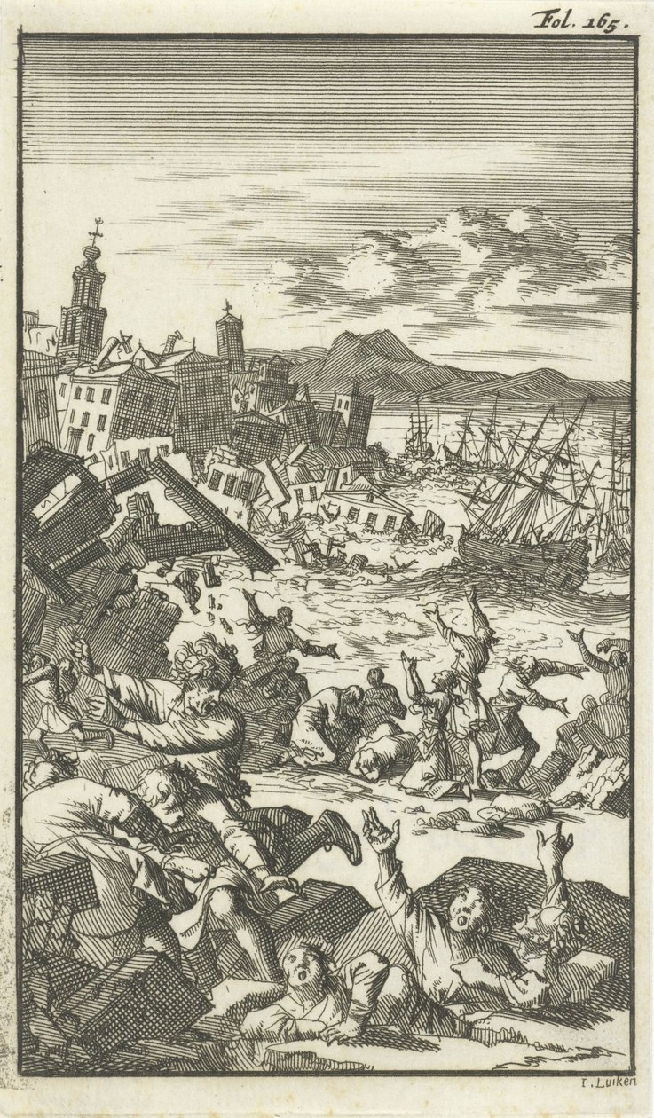 Il terremoto da Jan Luyken