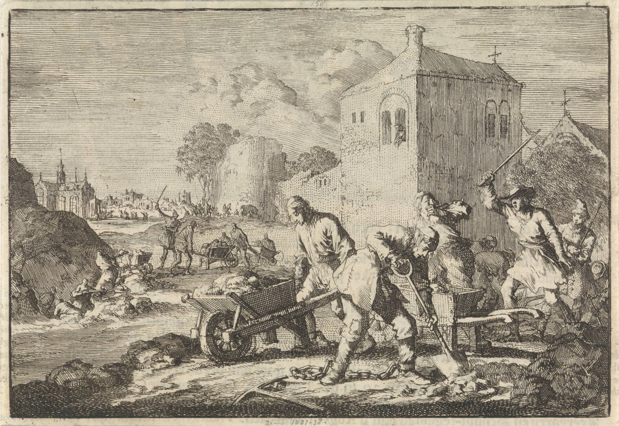 Predicatori riformati in Ungheria condannati ai lavori forzati, 1674 da Jan Luyken