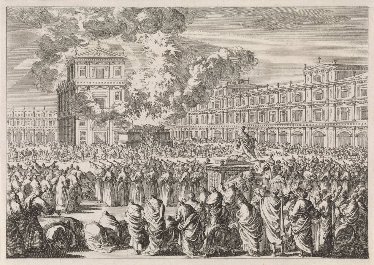 Inaugurazione del tempio di Salomone da Jan Luyken