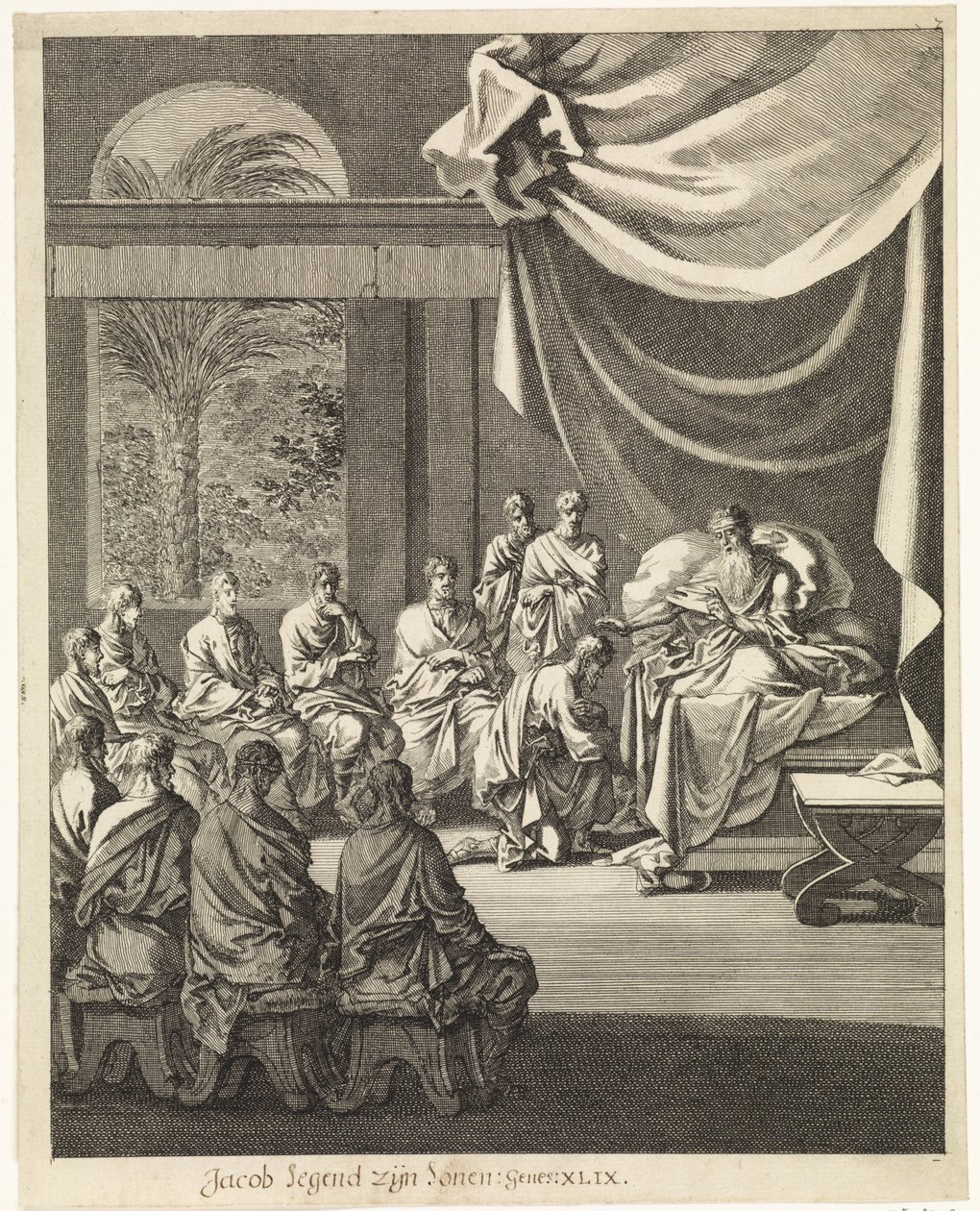 Giacobbe benedice i suoi figli da Jan Luyken