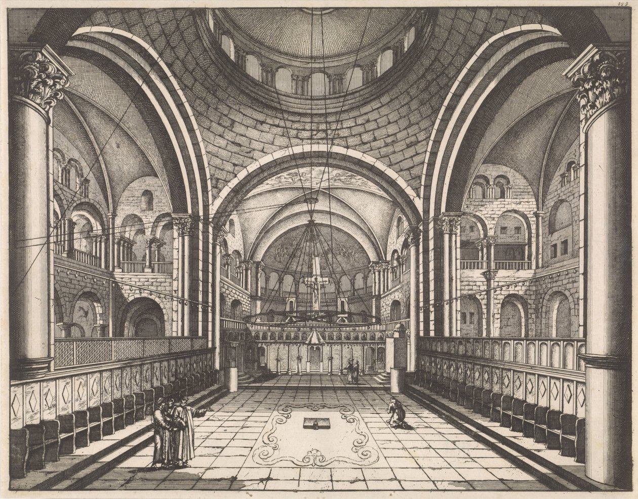Coro della Chiesa del Santo Sepolcro a Gerusalemme da Jan Luyken