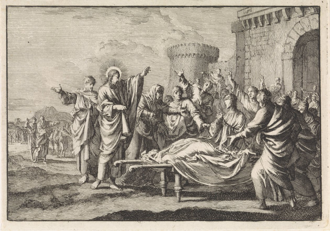 La resurrezione del giovane a Nain da Jan Luyken