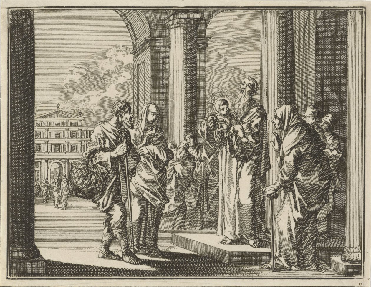 Presentazione di Cristo al Tempio da Jan Luyken