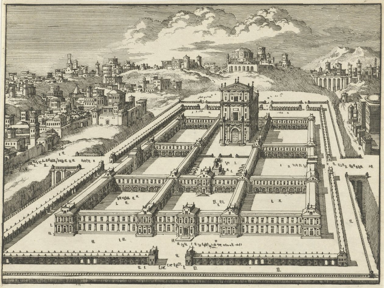 Tempio di Salomone, Gerusalemme (variante B) da Jan Luyken
