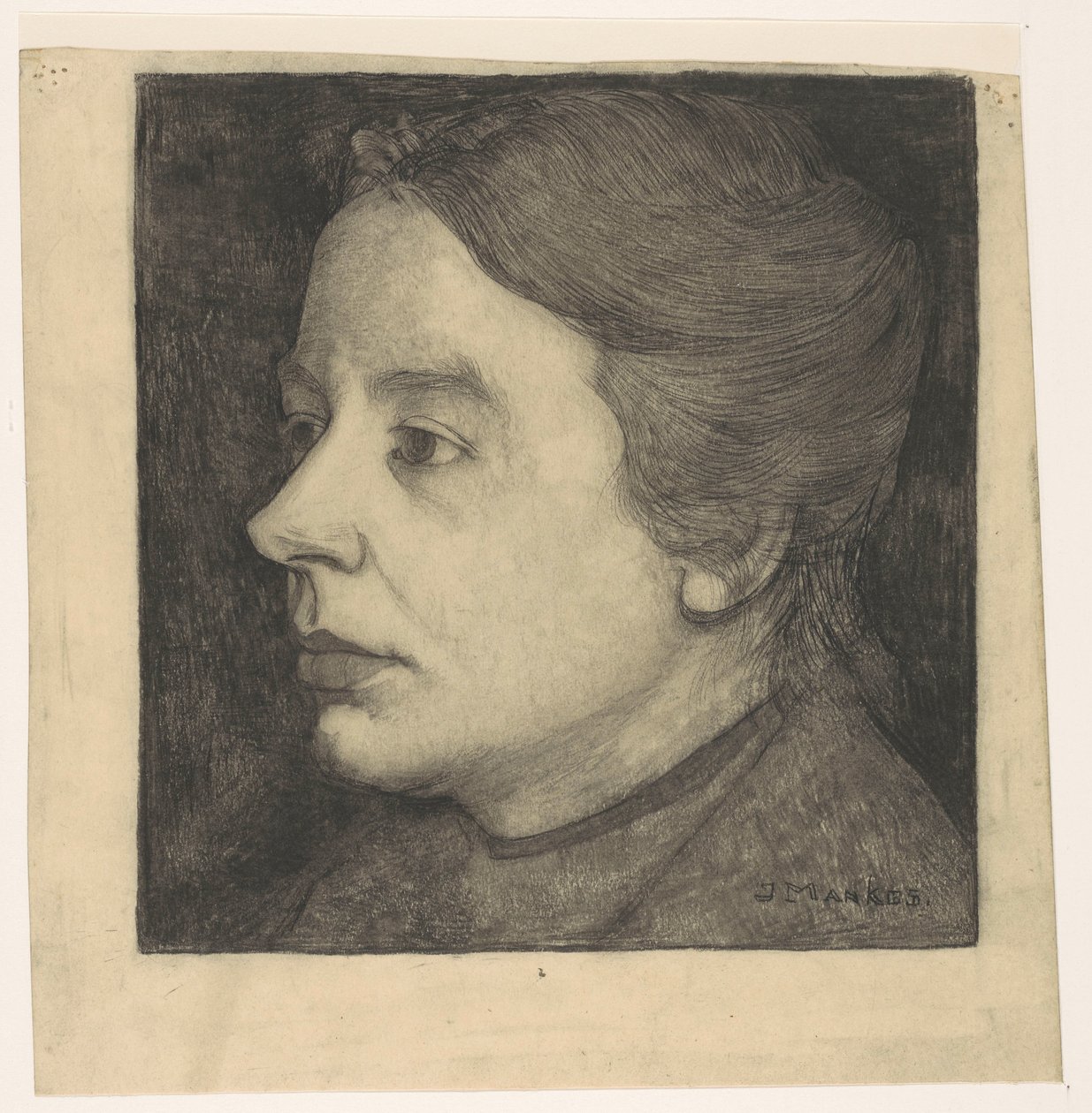 Ritratto di Anne Mankes-Zernike da Jan Mankes (signed by artist)