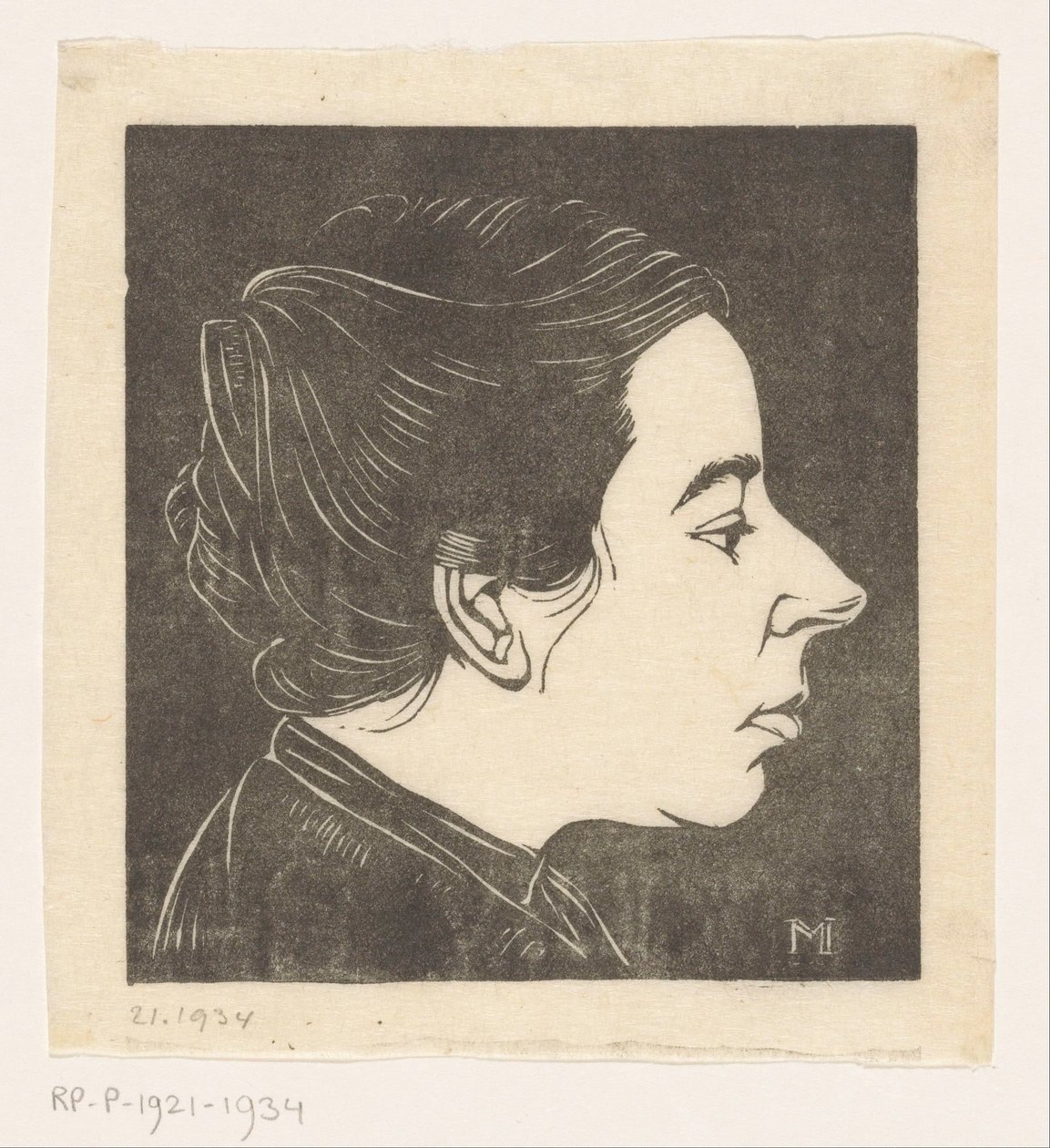 Ritratto di Anne Zernike da Jan Mankes