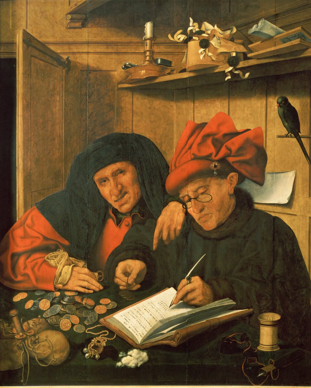 Gli esattori... (olio su tela) da Jan Massys