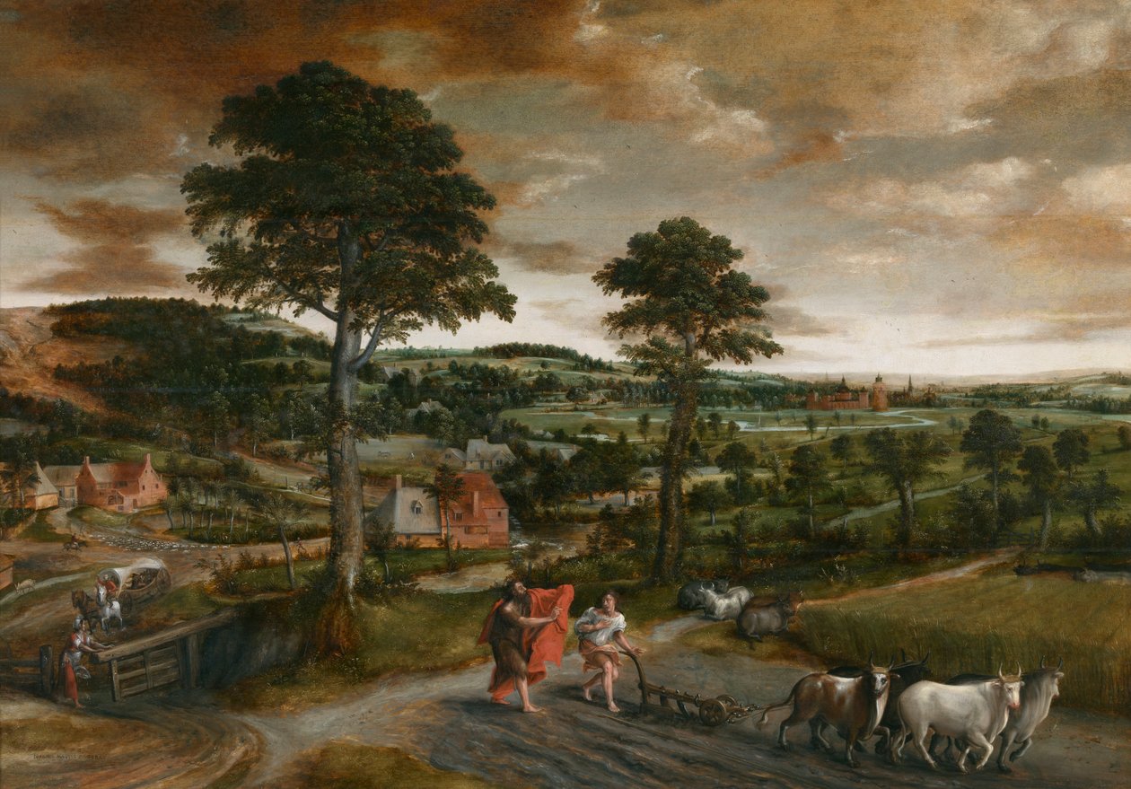 La Vocazione di Eliseo da Jan Massys or Metsys