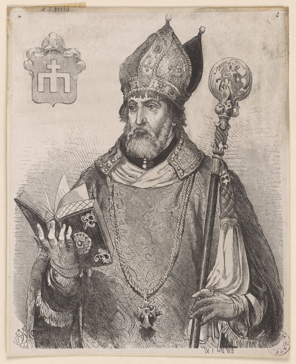 Andrzej Zebrzydowski, vescovo di Cracovia – xilografia tratta da un disegno di Jan Matejko da Jan Matejko