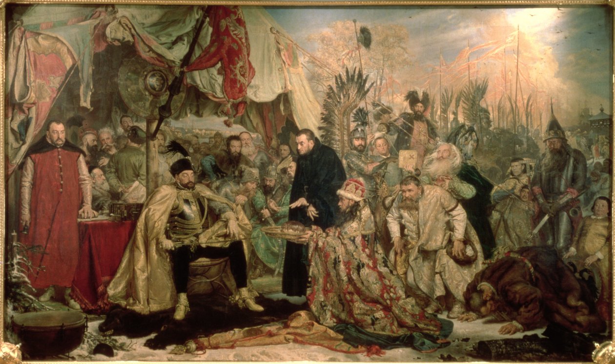 Bathory a Pskov, 1872 da Jan Alojzy Matejko