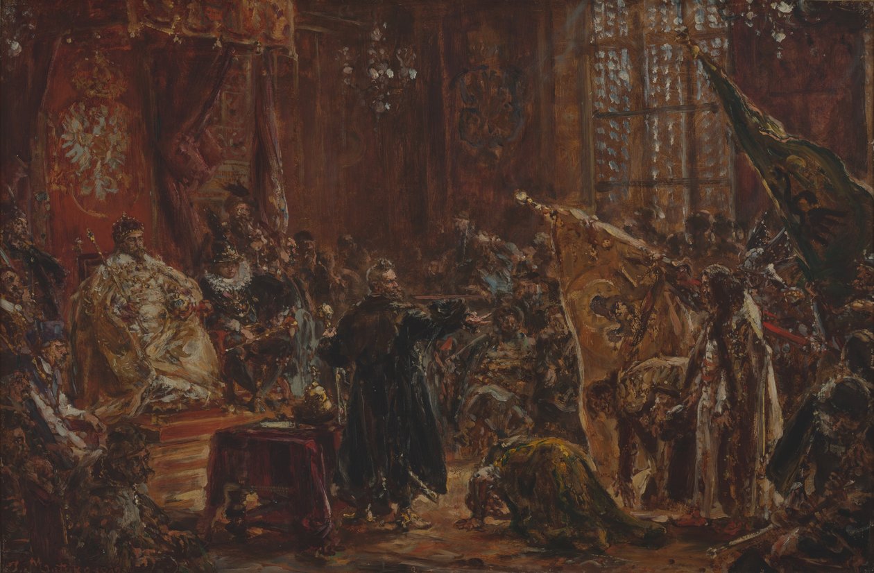 I zar Shuisky al Sejm di Varsavia da Jan Matejko