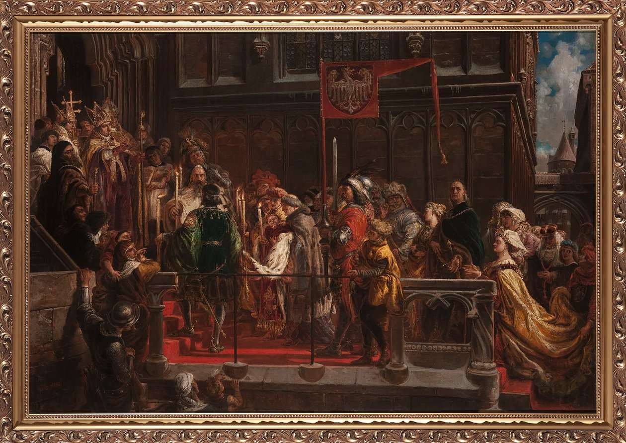 Il battesimo di Władysław Warneńczyk, 18 febbraio 1425. da Jan Matejko