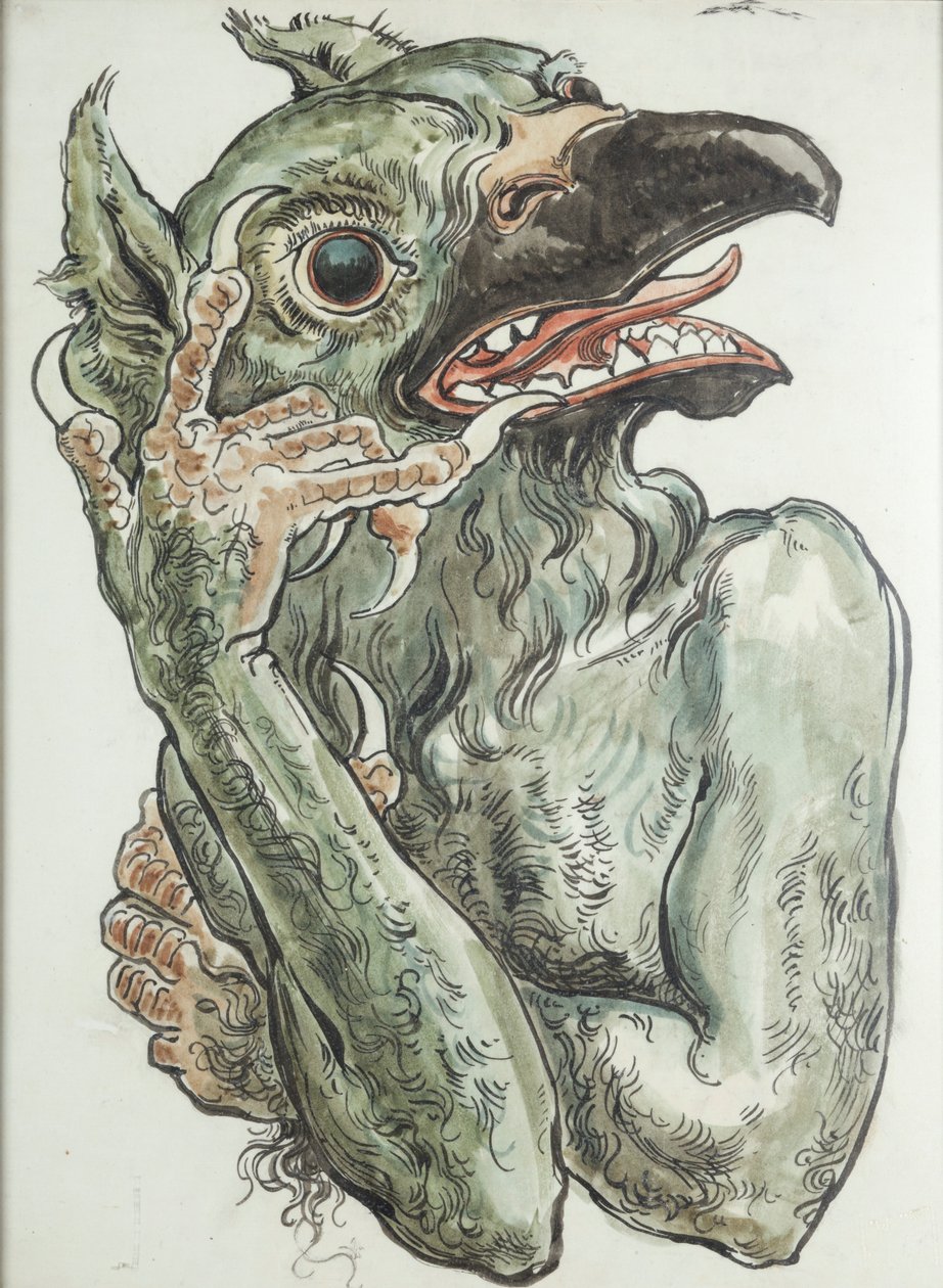 Diavolo con testa di uccello da Jan Matejko