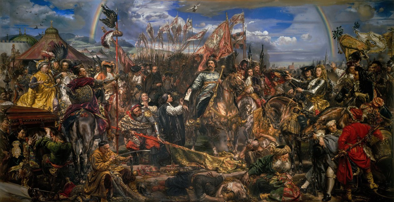 Giovanni III Sobieski (1629-1696) invia un messaggio di vittoria al Papa Innocenzo XI dopo la battaglia di Vienna da Jan Matejko
