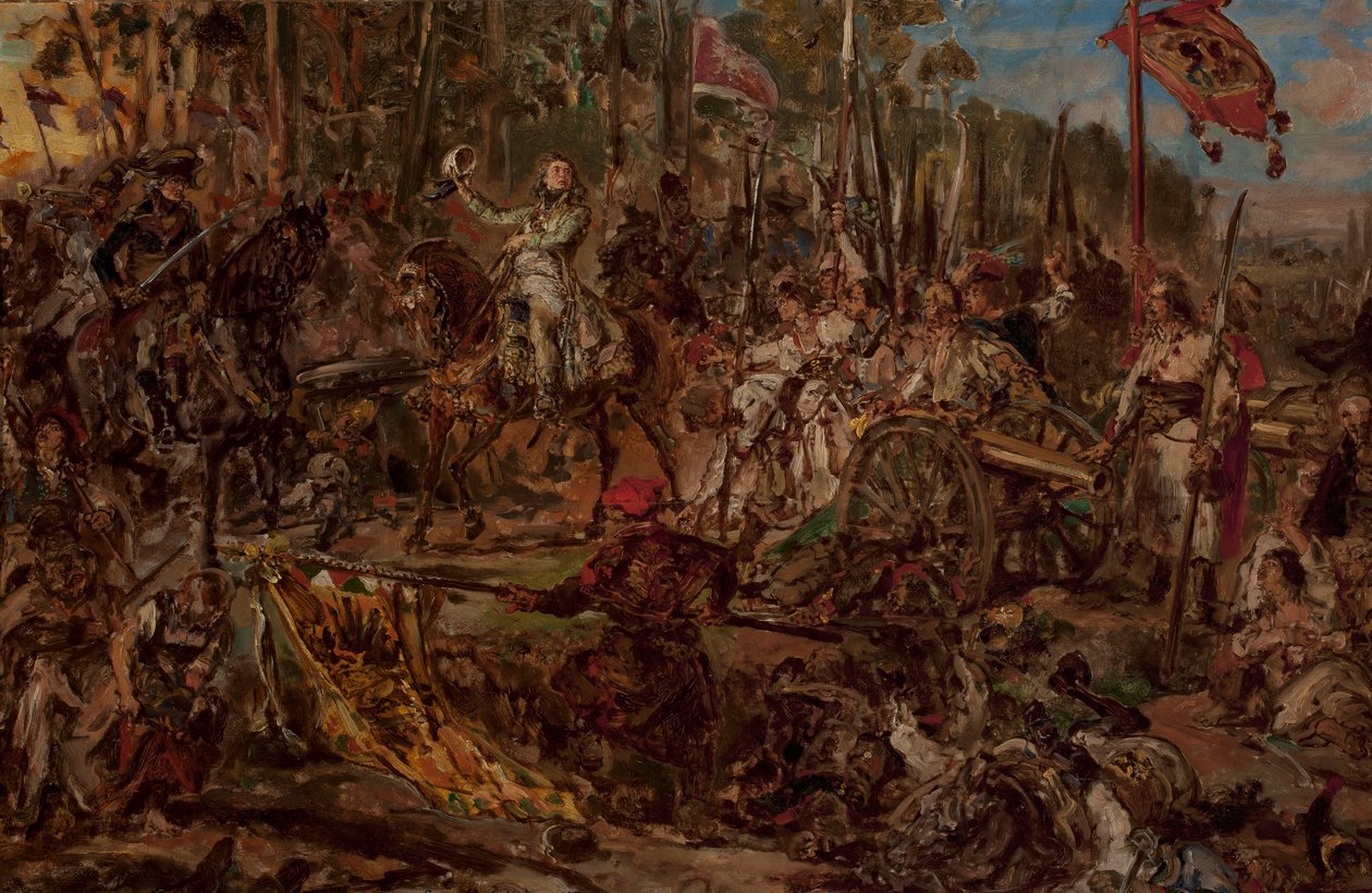 Kościuszko a Racławice, schizzo da Jan Matejko