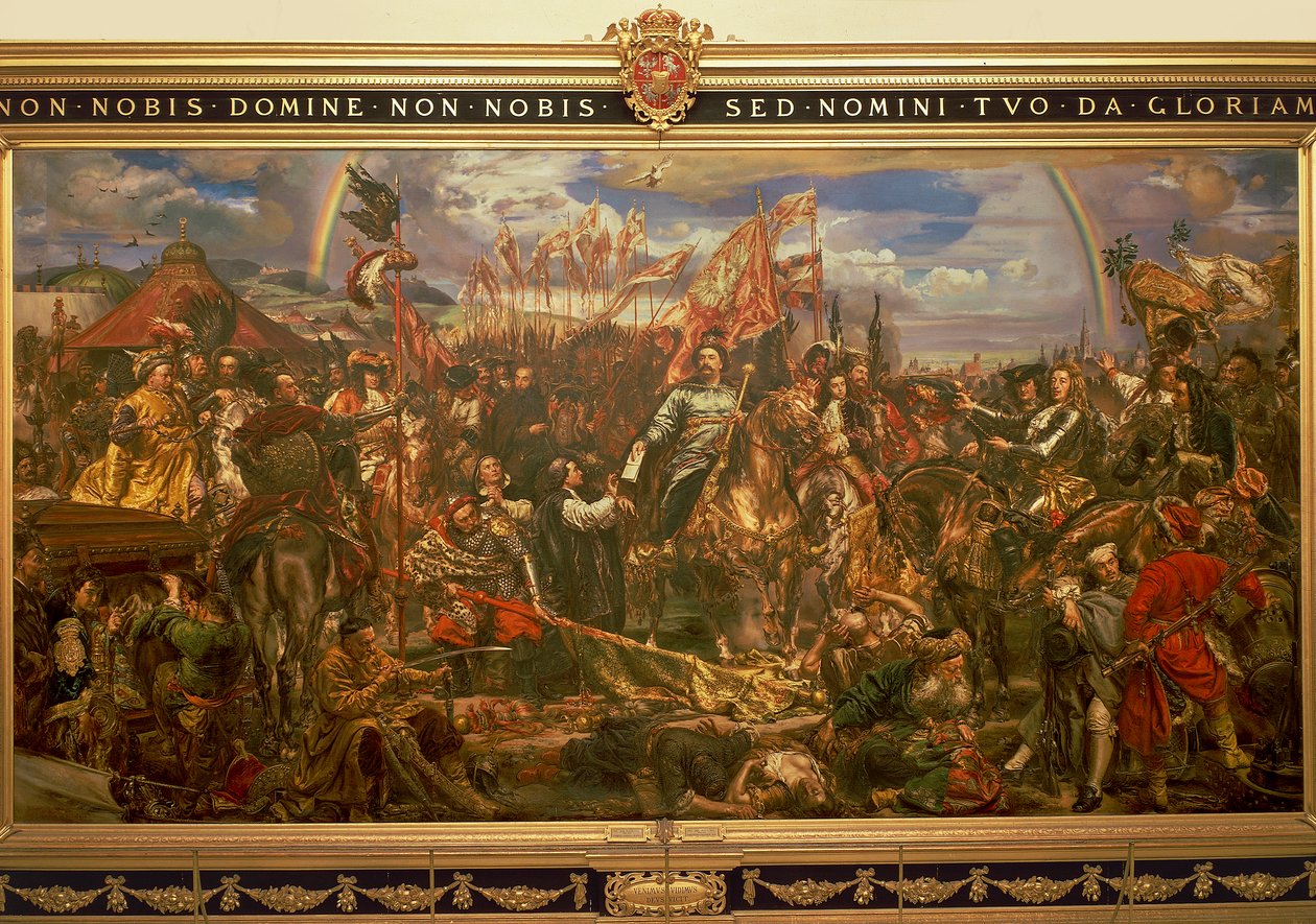 Jan III Sobieski libera Vienna e invia il messaggio di vittoria al Papa da Jan Matejko