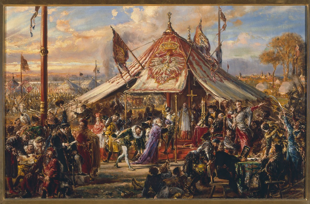 La potenza della Repubblica al suo apice. Libertà dorata. Elezione. R.P. 1573 da Jan Matejko