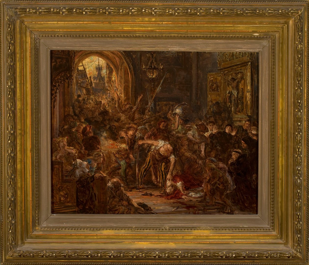 La morte di Tęczyński nella chiesa dei Francescani da Jan Matejko
