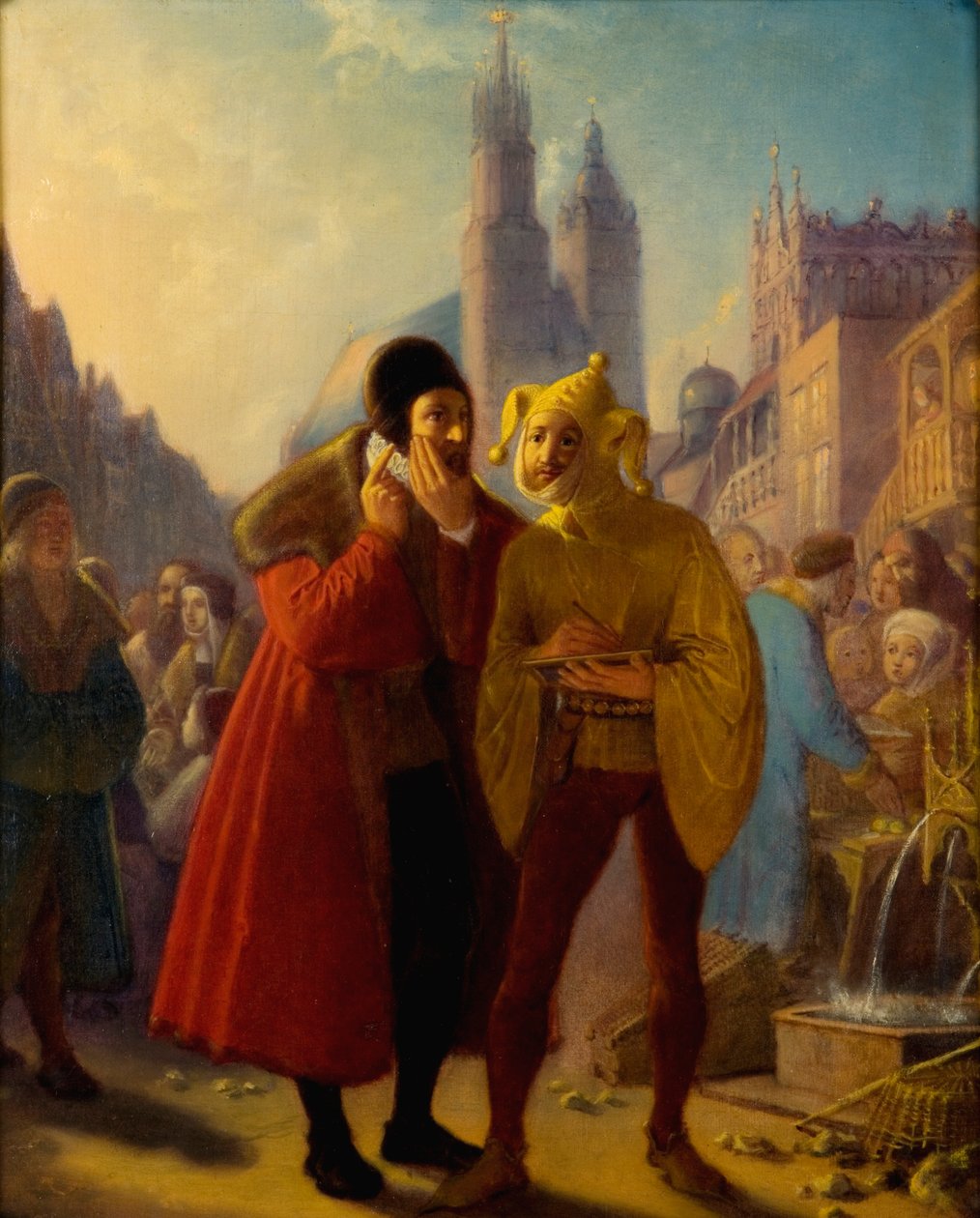 Stańczyk finge un mal di denti da Jan Matejko