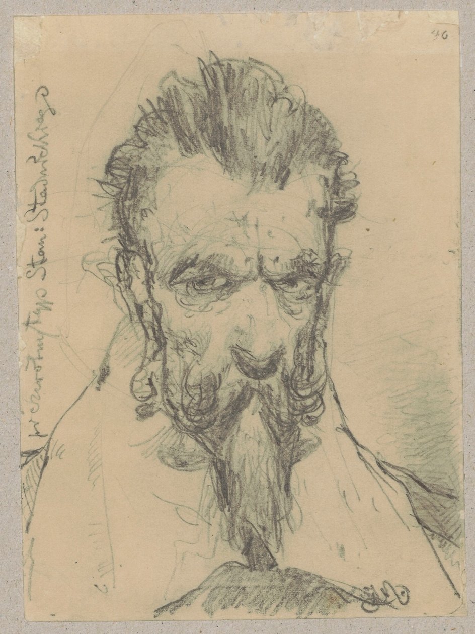 Studio della testa di Stadnicki per il dipinto «Il sermone di Skarga» da Jan Matejko