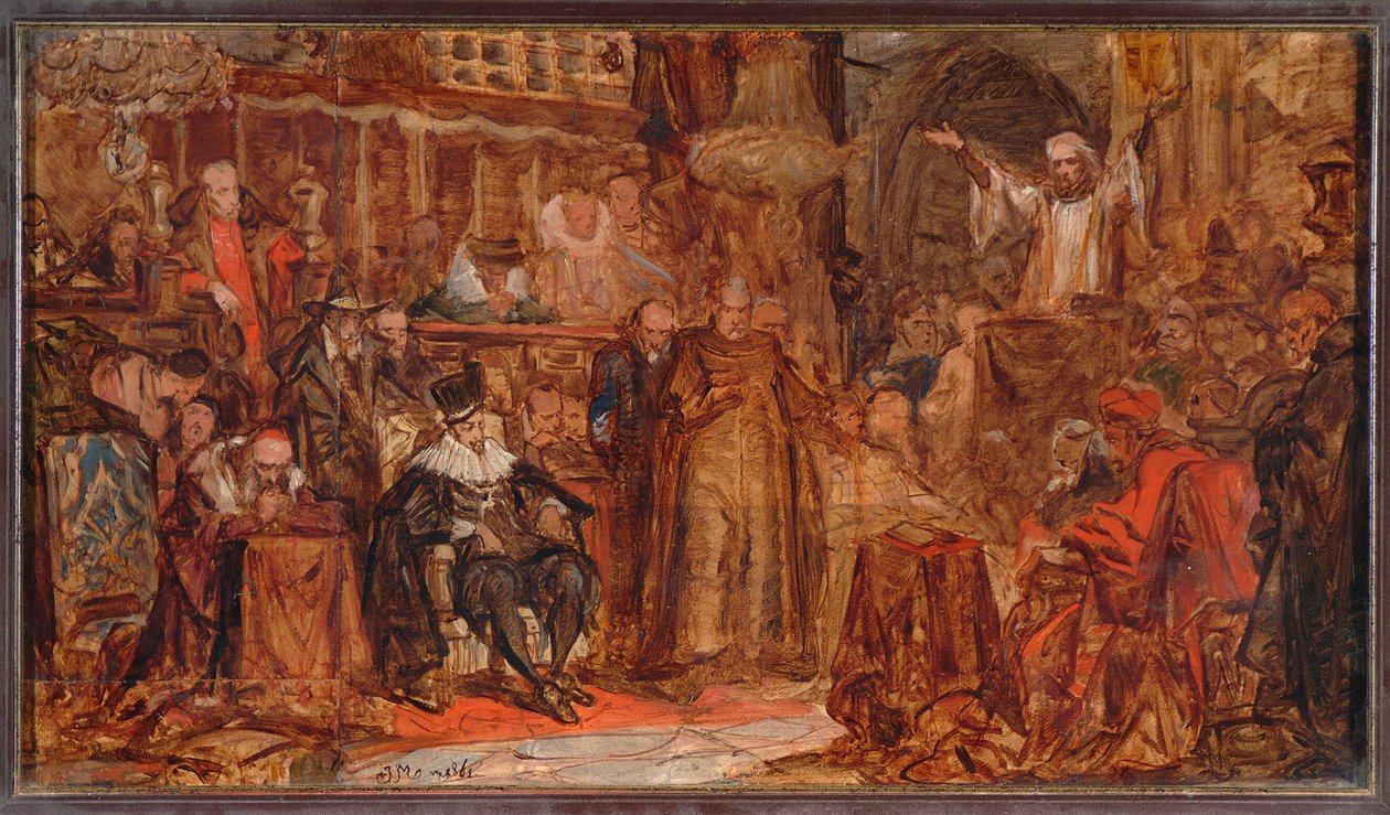Schizzo per "Il sermone di Skarga" da Jan Matejko