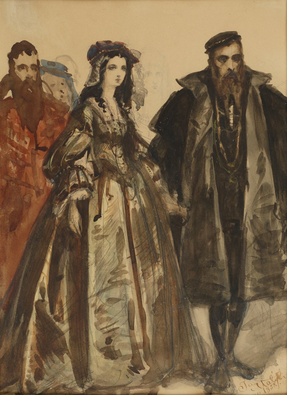 Sigismondo Augusto e Barbara da Jan Matejko