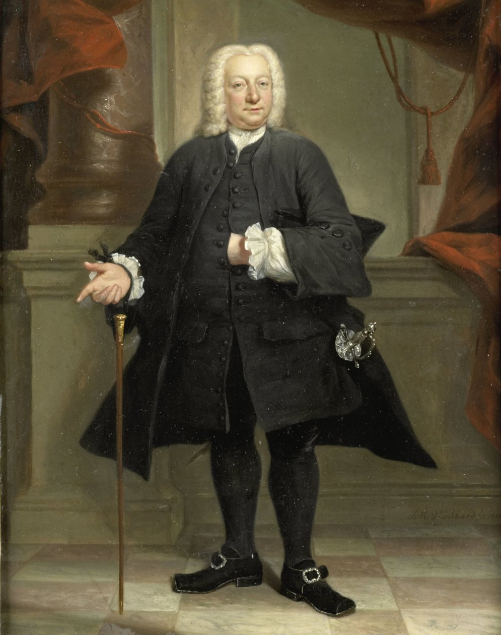 Ritratto di un uomo da Jan Maurits Quinkhard (signed by artist)