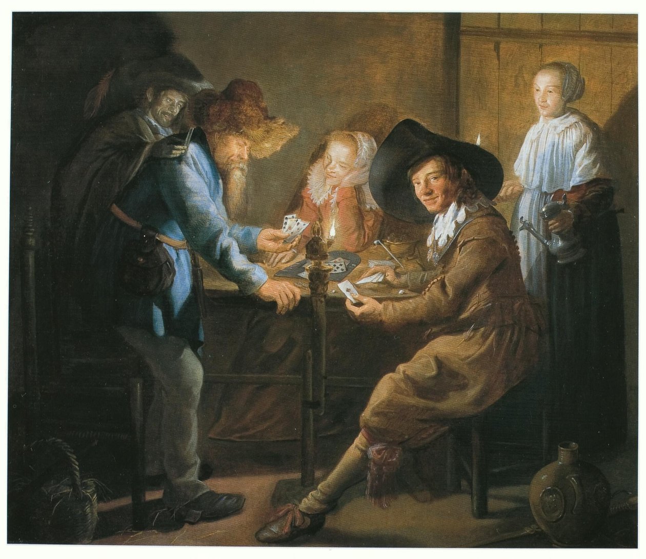 Giocatori di carte al lume di candela da Jan Miense Molenaer