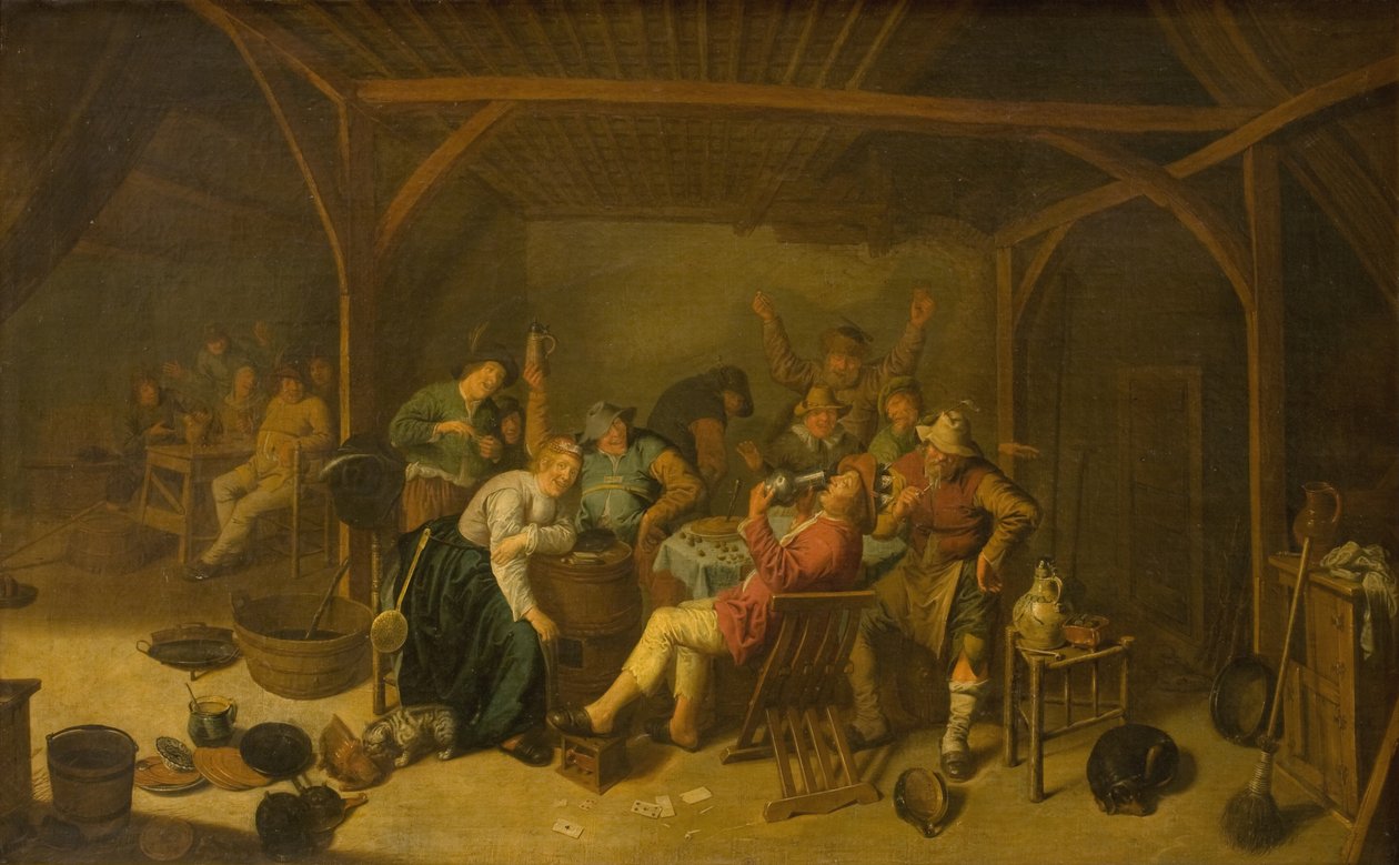 Il re dei fagioli sta bevendo da Jan Miense Molenaer