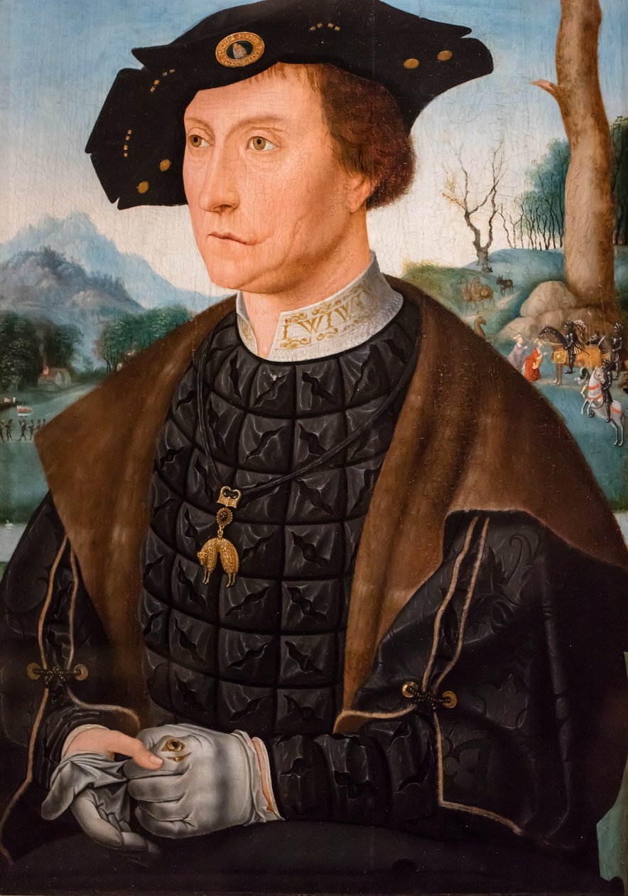 Ritratto di Jan van Wassenaer visconte di Leida, governatore della Frisia da Jan Mostaert