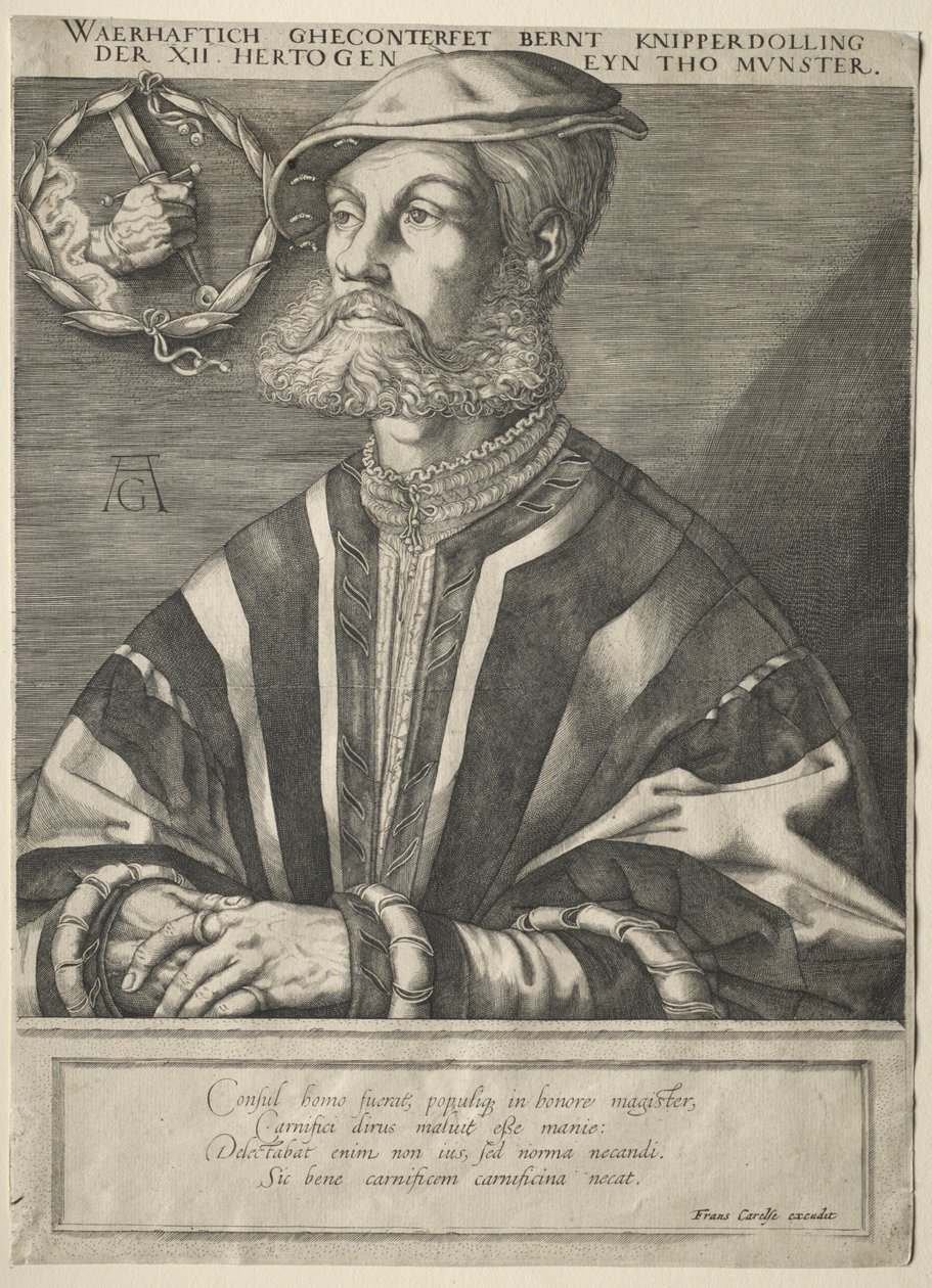 Ritratto di Bernard Knipperdolling da Jan Muller