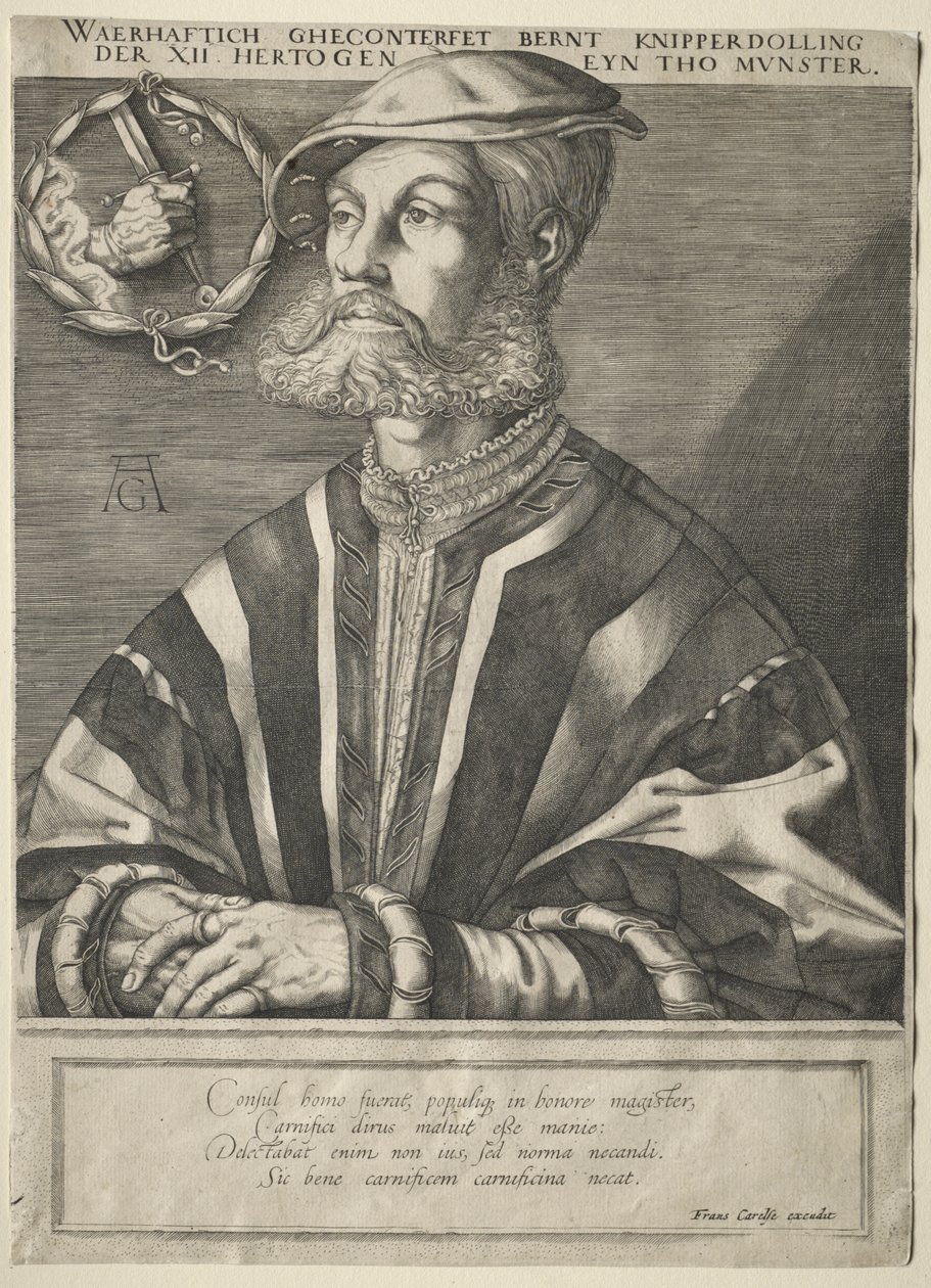 Ritratto di Bernard Knipperdolling da Jan Muller