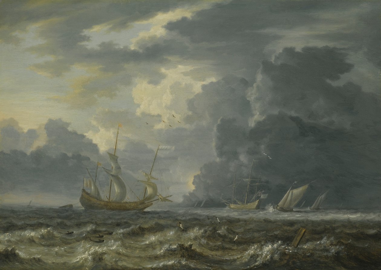 Navigazione in mari agitati da Jan Peeters the Elder