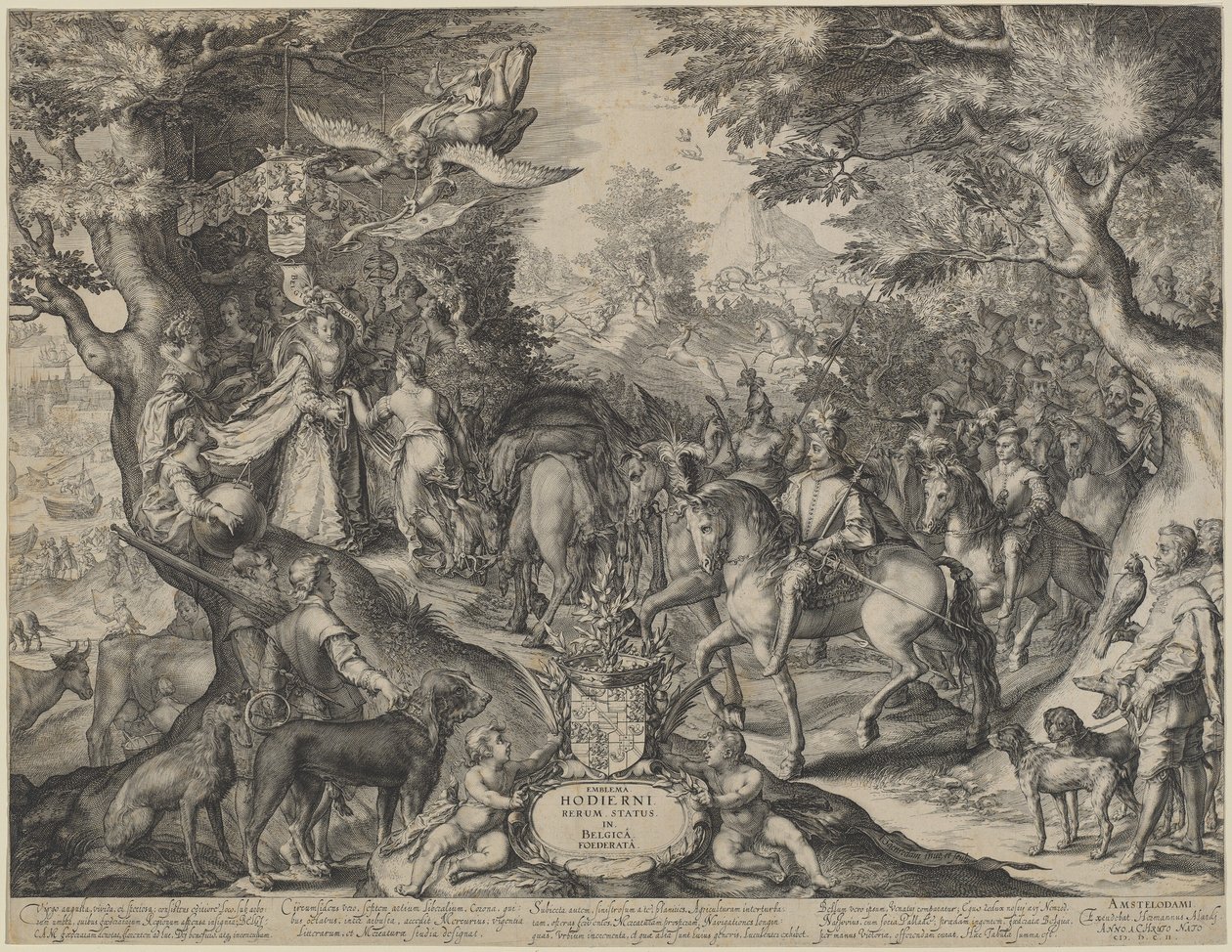 Allegoria dello Stato Fiorente delle Province Unite da Jan Pietersz Saenredam
