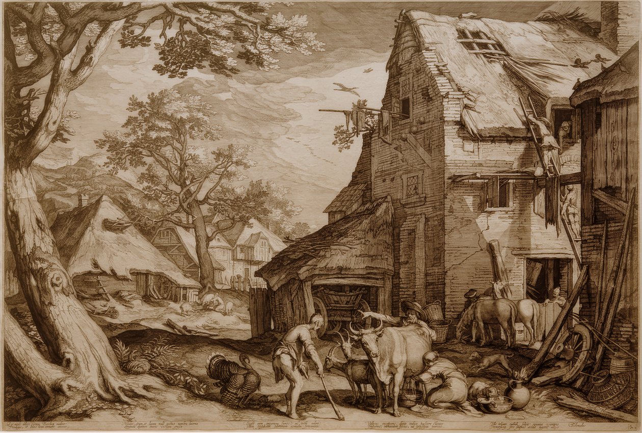 Il figliol prodigo come guardiano di porci da Jan Pietersz Saenredam