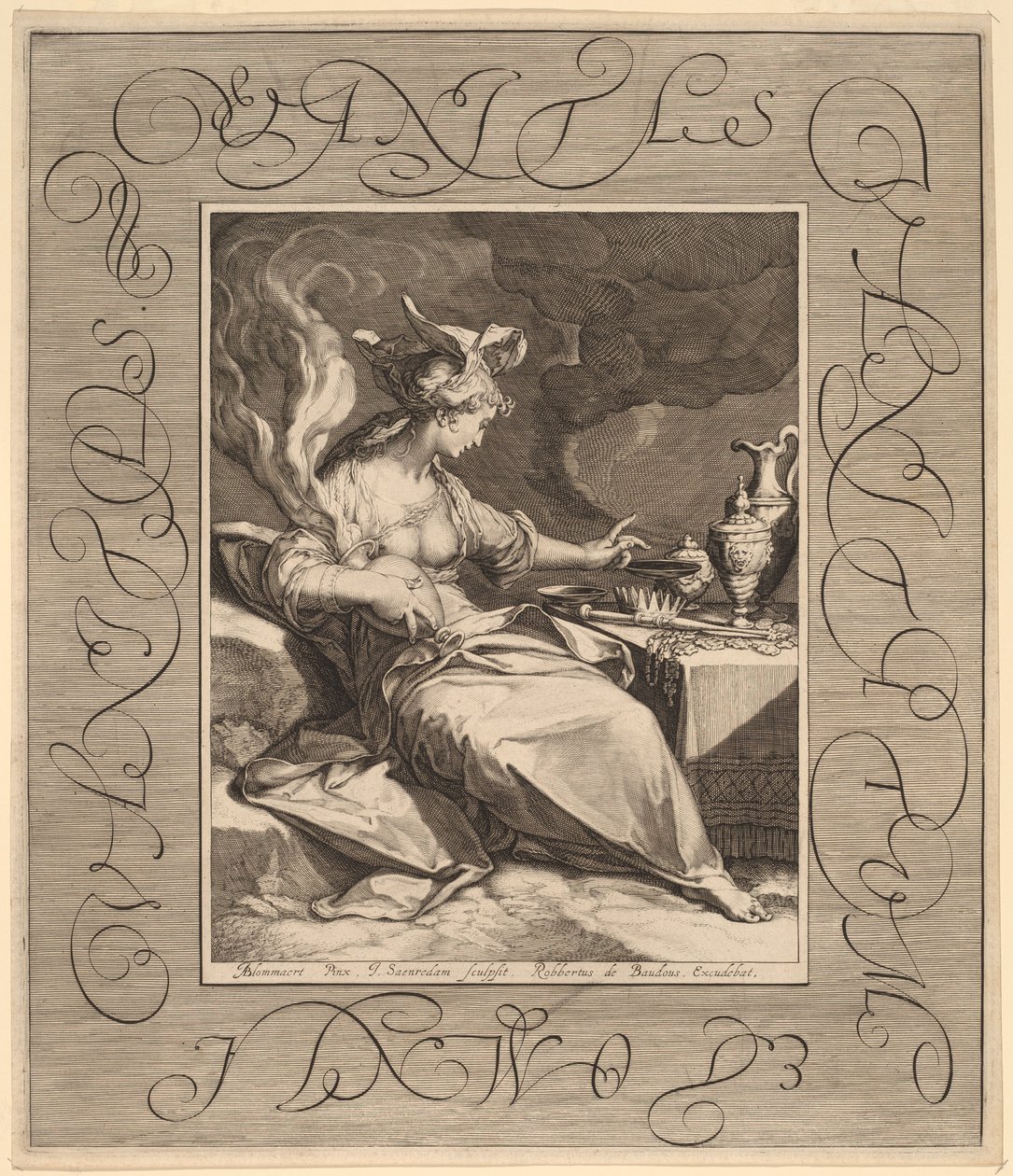 Vanitas, Vanitatum et Omnia Vanitas da Jan Pietersz Saenredam, after Abraham Bloemaert